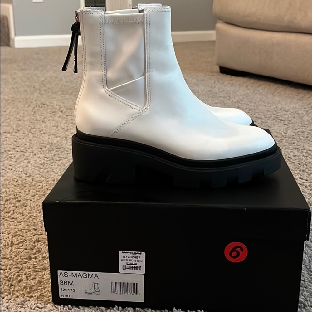 Ash x Free People leather platform boots